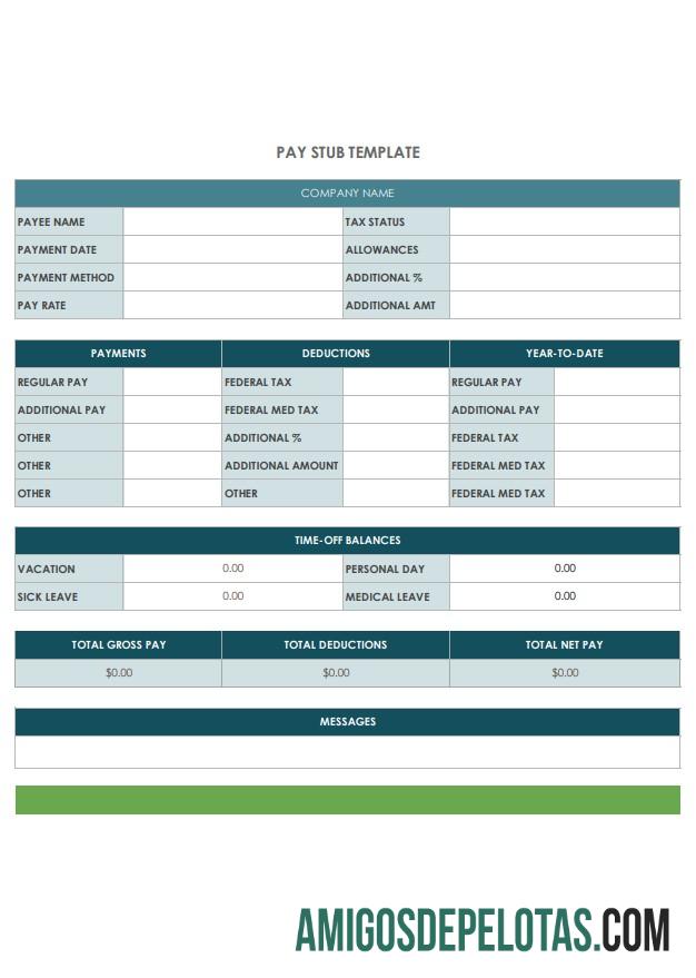 Realista Modelo de recibo de pagamento da empresa, versão 2